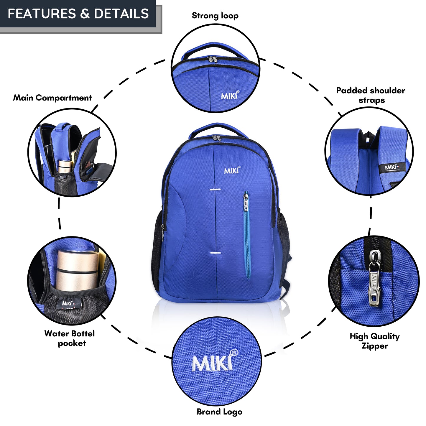 MIKI Smart Backpack – Bold, Light & Everyday-Ready
