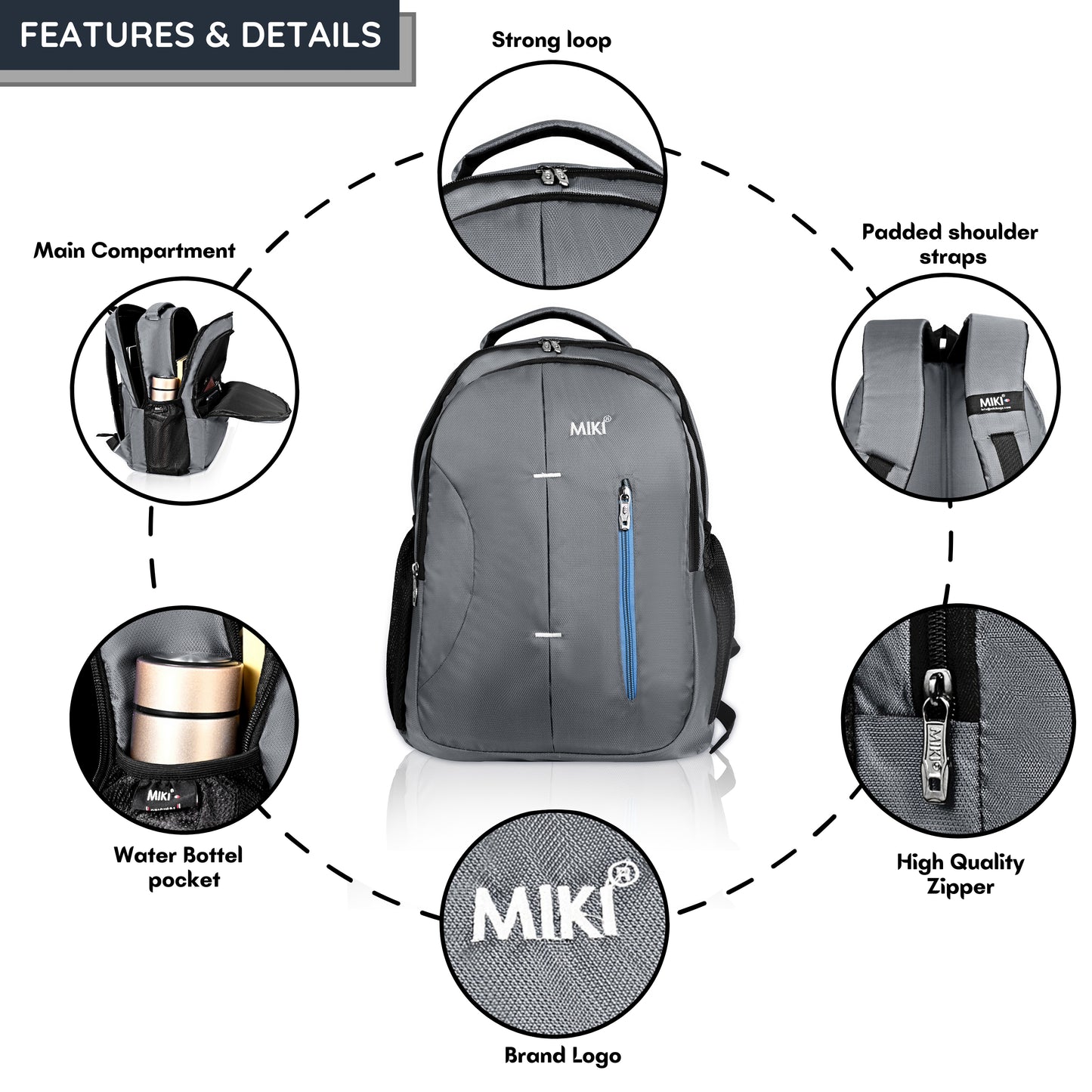 MIKI Smart Backpack – Bold, Light & Everyday-Ready