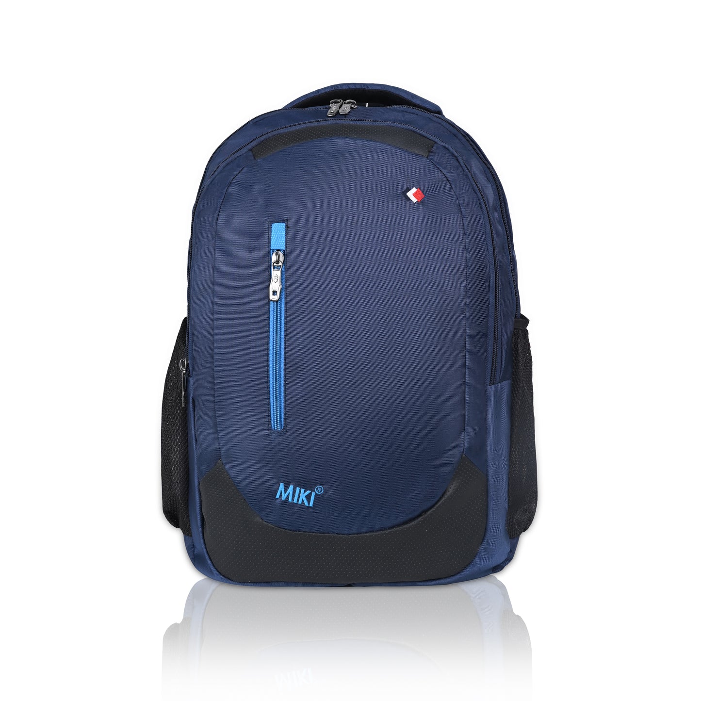 Miki Navy Blue Laptop Backpack for Men & Women | Water-Resistant & Lightweight | Office, College & Travel Bag