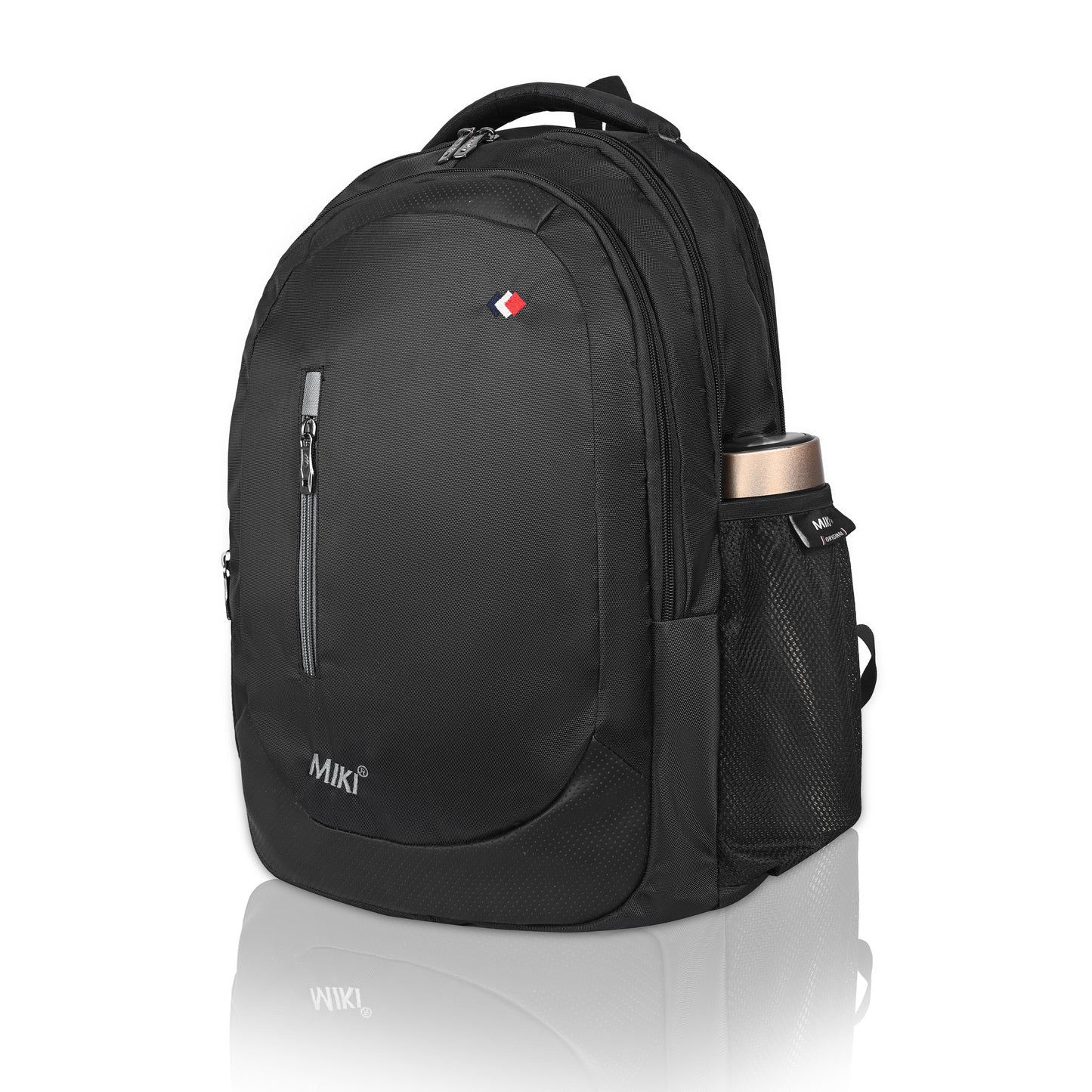 Miki Navy Blue Laptop Backpack for Men & Women | Water-Resistant & Lightweight | Office, College & Travel Bag