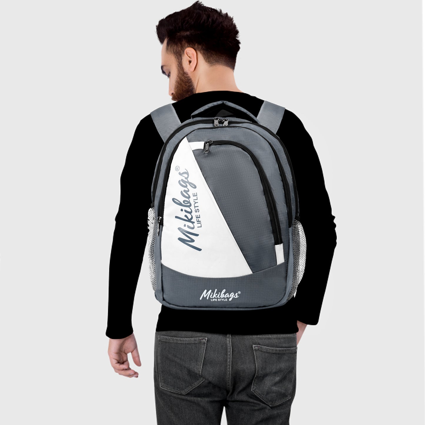 Mikibags Panel Backpack – Stylish & Spacious for Daily Use