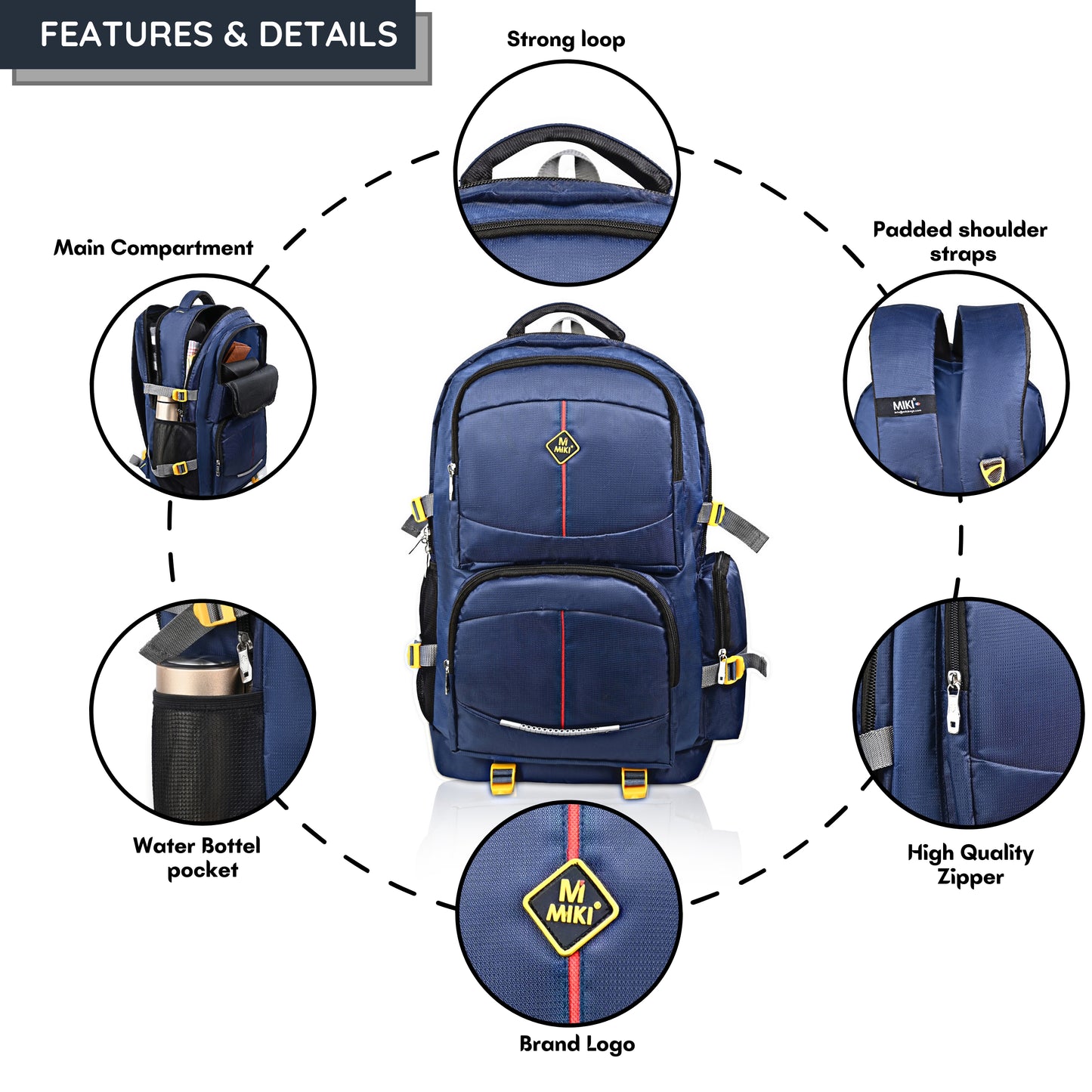 Leoceros Mikibags Travel Backpack – Heavy Duty & Spacious Travel Companion
