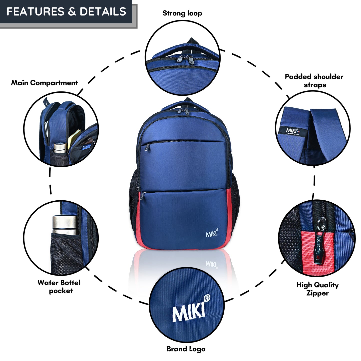MIKI ProGear – Smart & Spacious Everyday Backpack