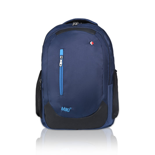 Miki Navy Blue Laptop Backpack for Men & Women | Water-Resistant & Lightweight | Office, College & Travel Bag