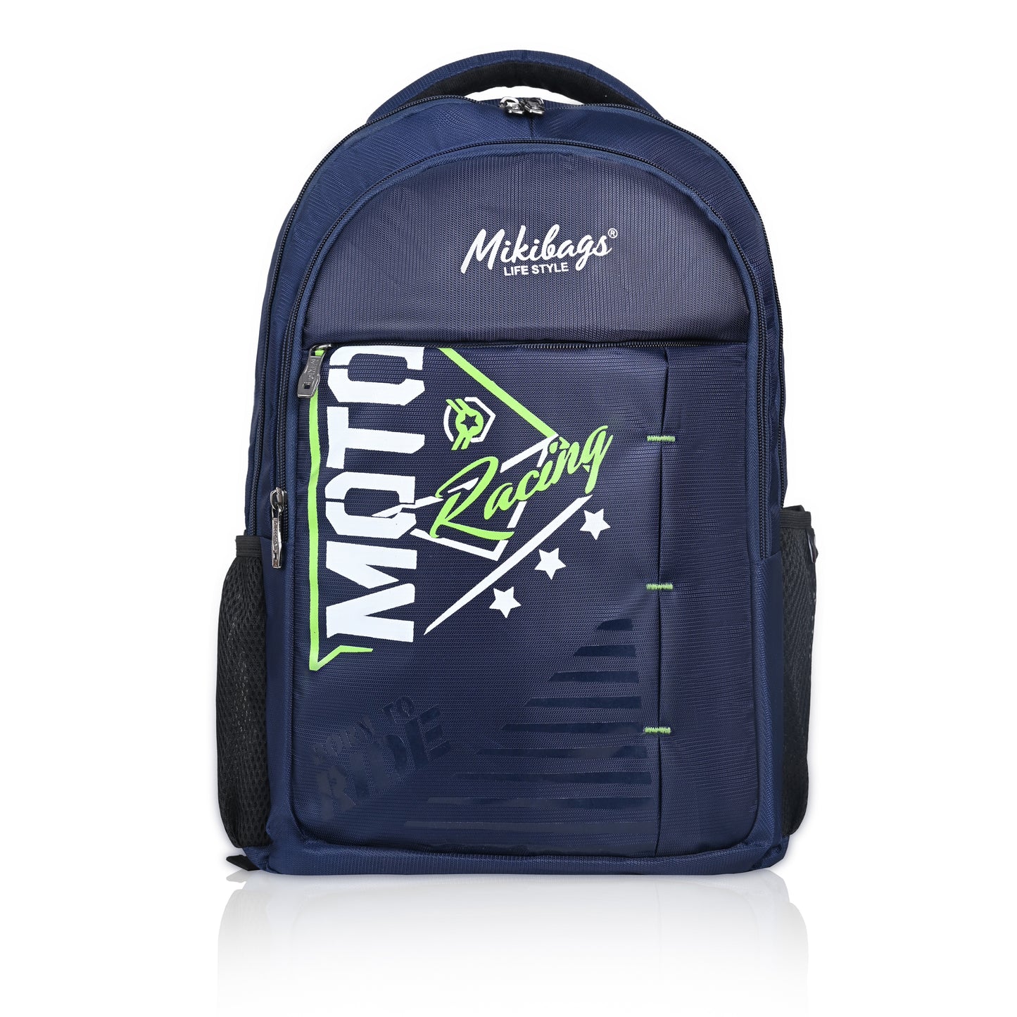 Miki Moto Racing Theme School & College Backpack – Stylish, Durable & Comfortable