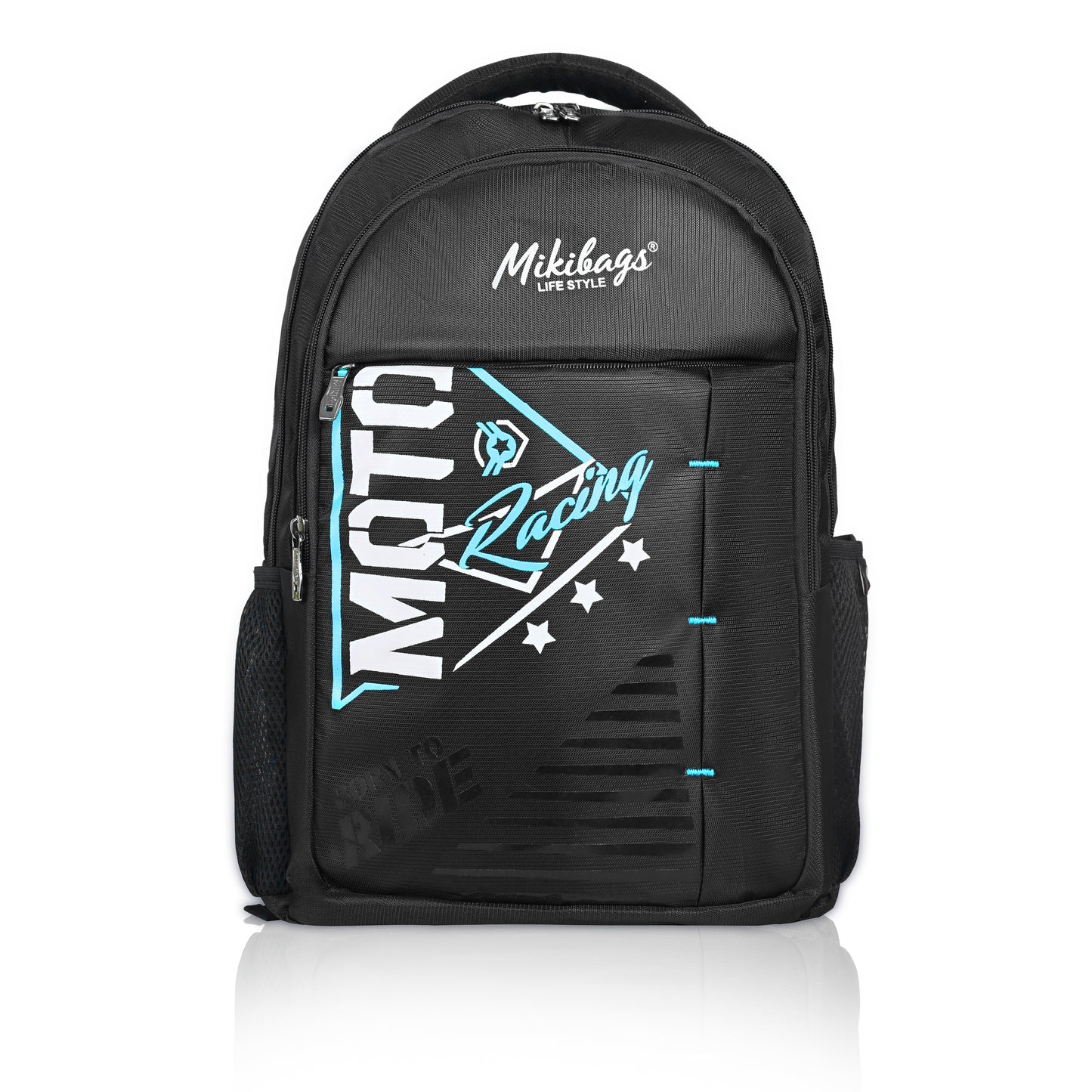 Miki Moto Racing Theme School & College Backpack – Stylish, Durable & Comfortable