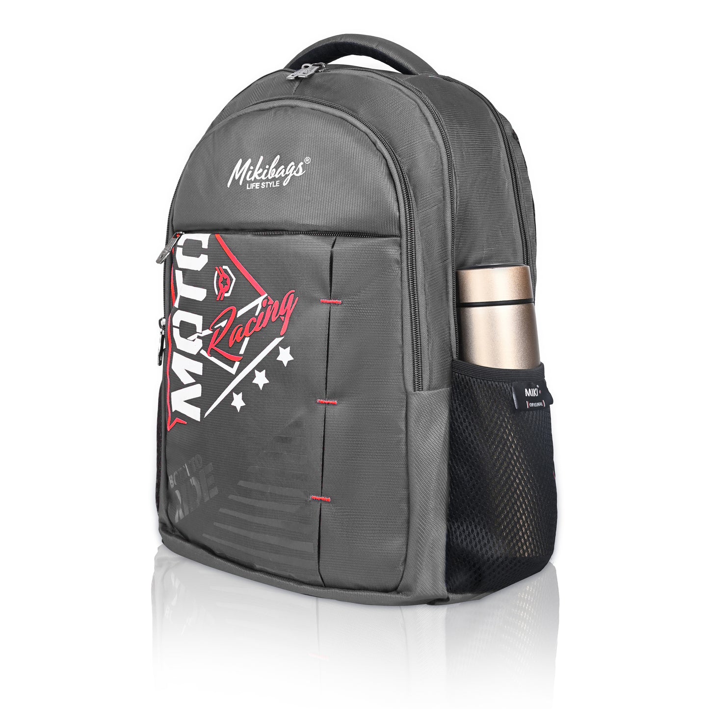 Miki Moto Racing Theme School & College Backpack – Stylish, Durable & Comfortable