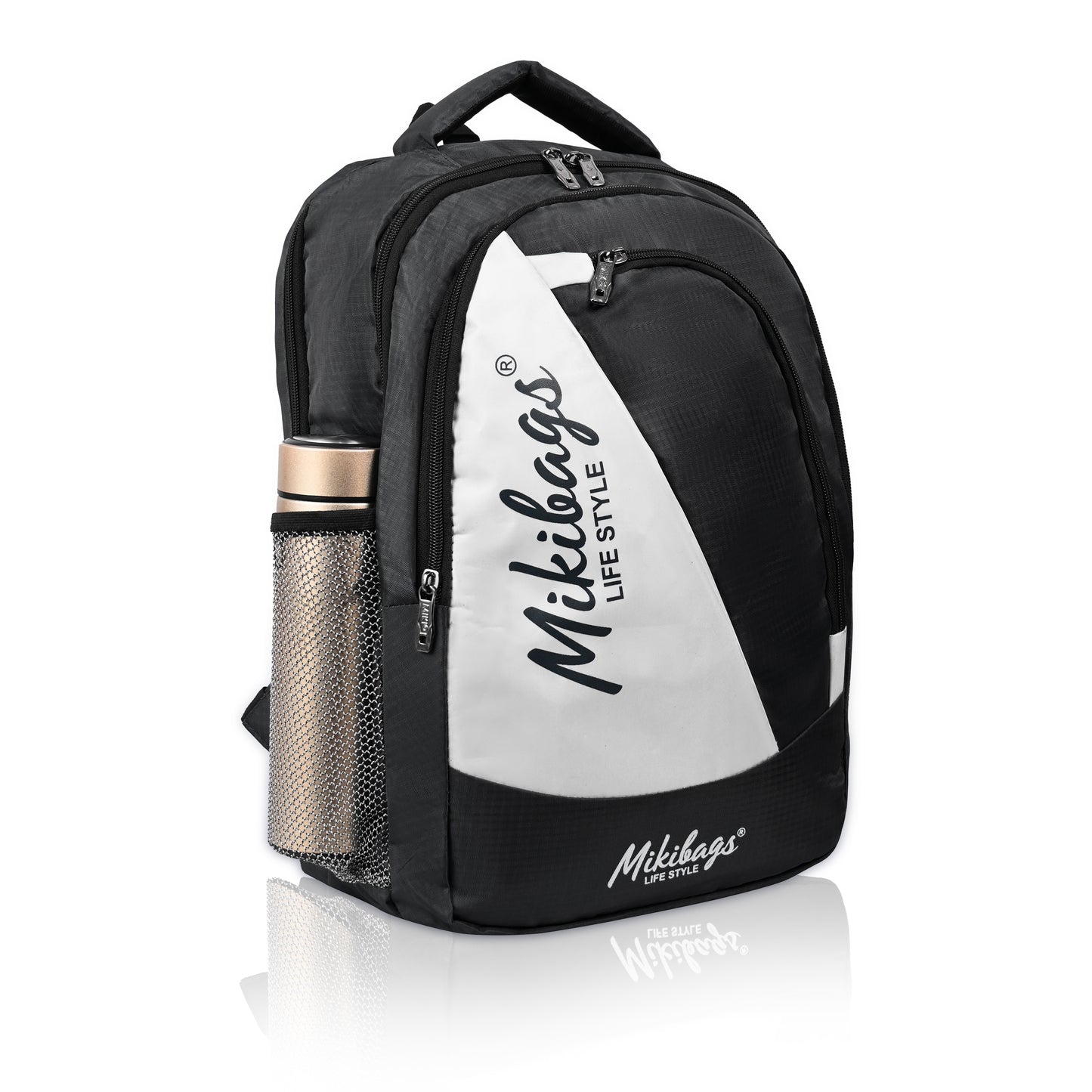 Mikibags Panel Backpack – Stylish & Spacious for Daily Use