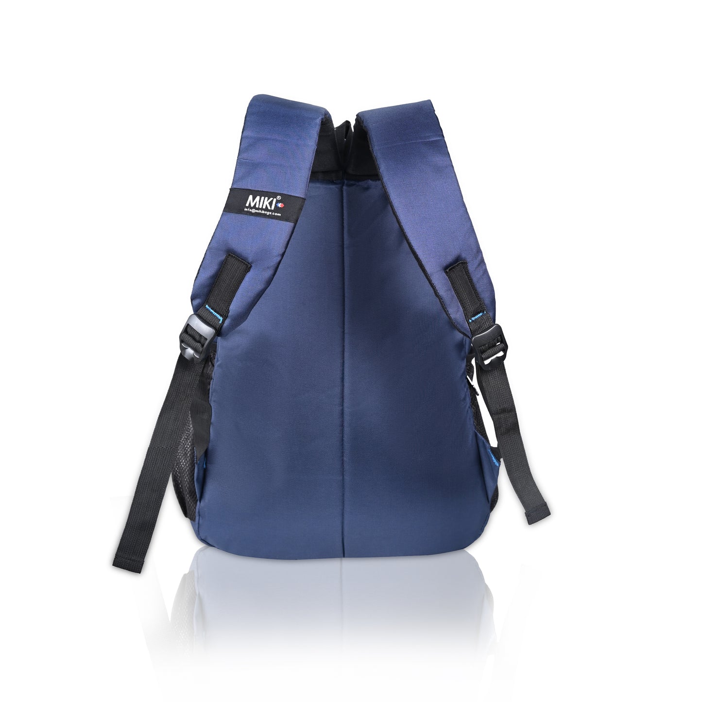 Miki Navy Blue Laptop Backpack for Men & Women | Water-Resistant & Lightweight | Office, College & Travel Bag