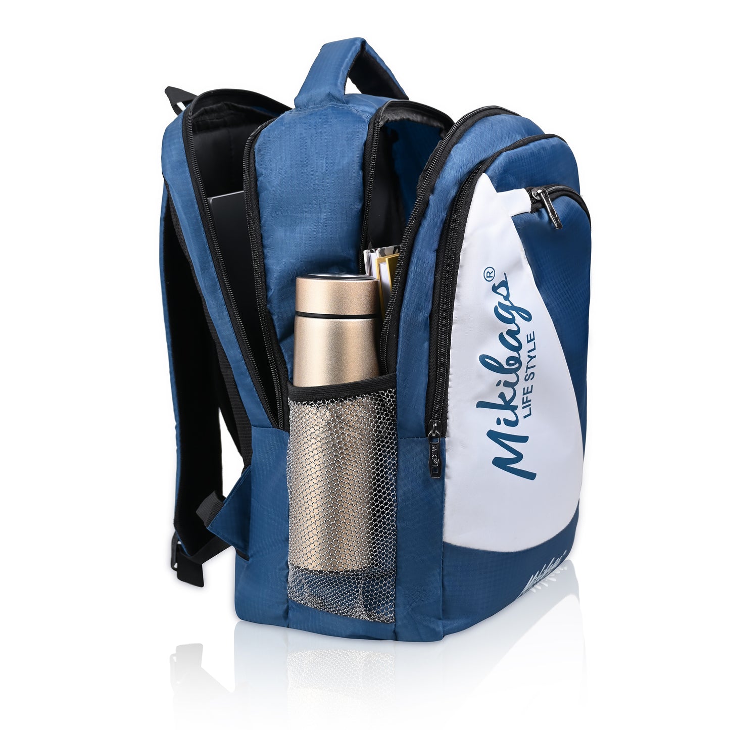 Mikibags Panel Backpack – Stylish & Spacious for Daily Use