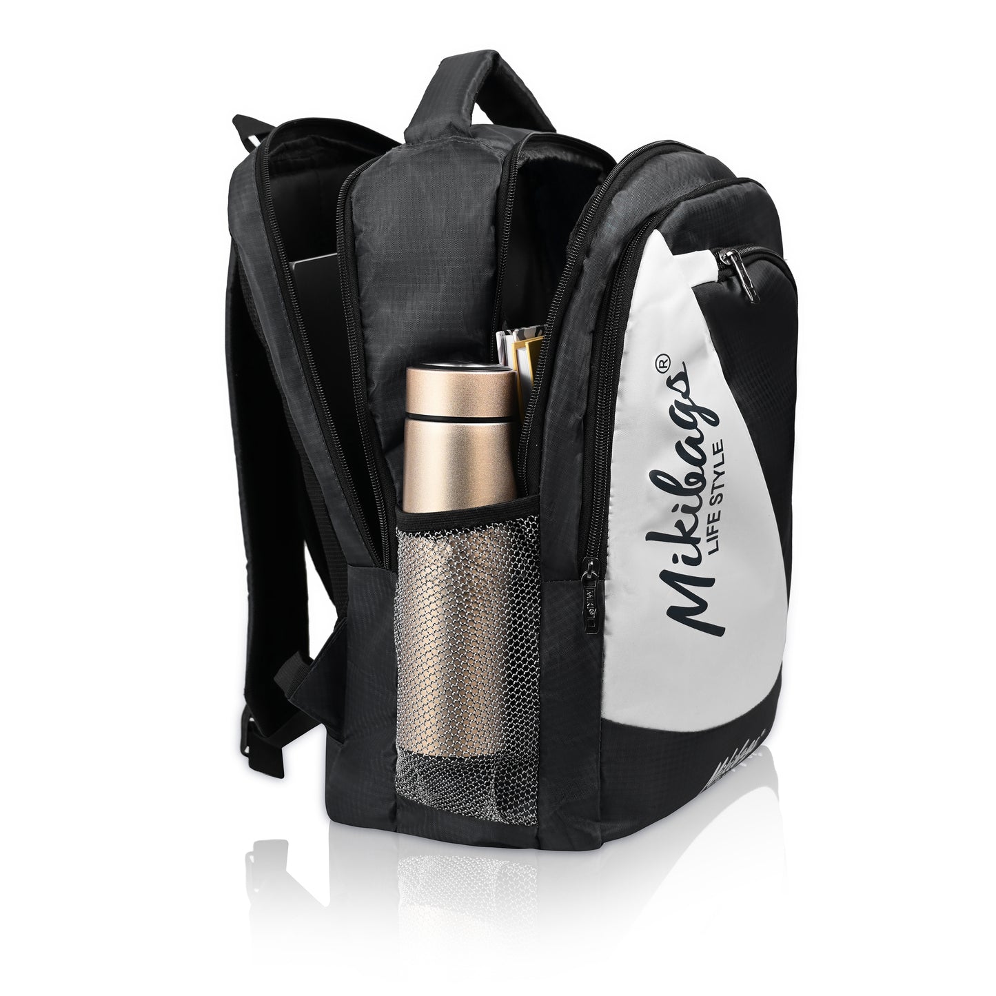 Mikibags Panel Backpack – Stylish & Spacious for Daily Use