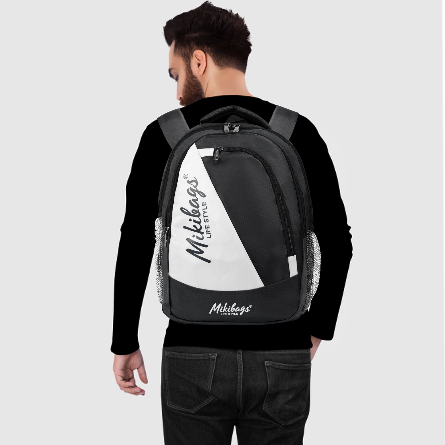 Mikibags Panel Backpack – Stylish & Spacious for Daily Use