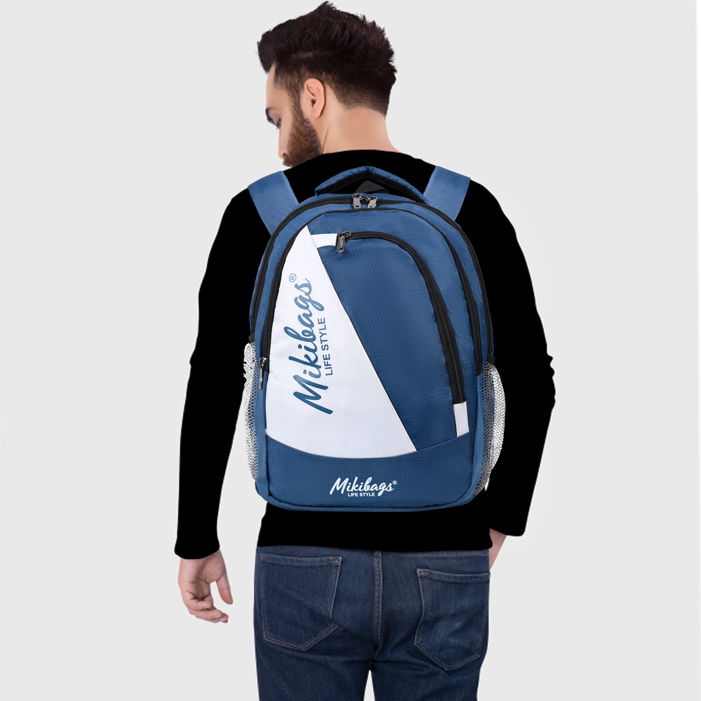 Mikibags Panel Backpack – Stylish & Spacious for Daily Use