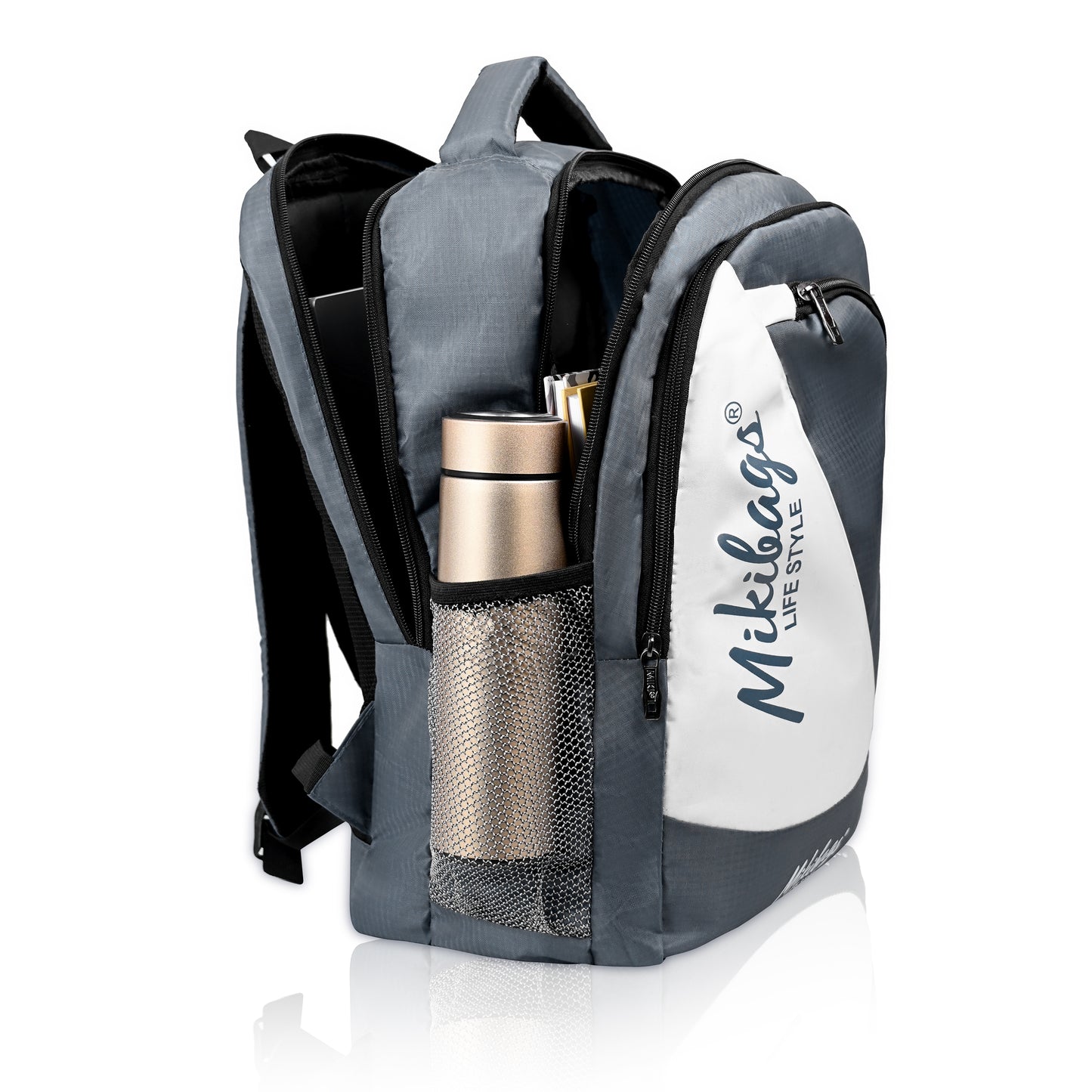 Mikibags Panel Backpack – Stylish & Spacious for Daily Use