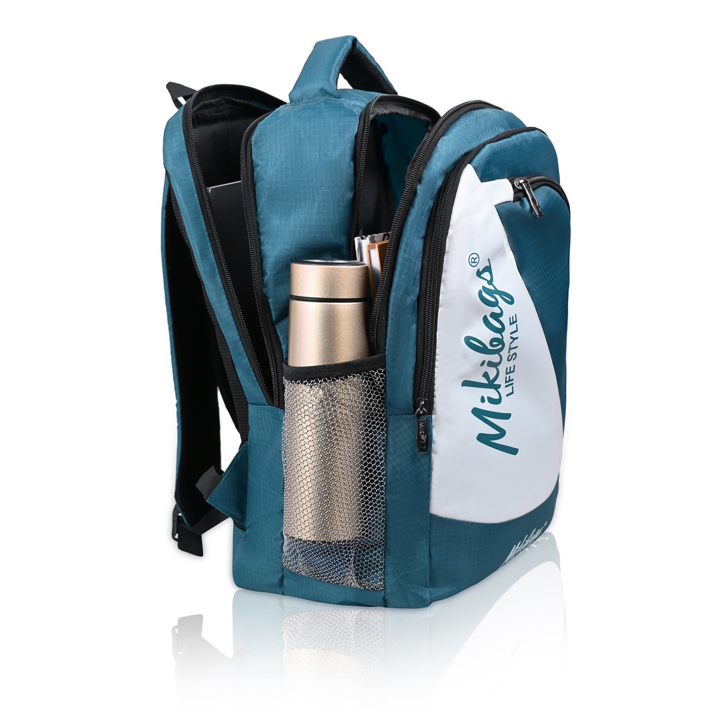 Mikibags Panel Backpack – Stylish & Spacious for Daily Use