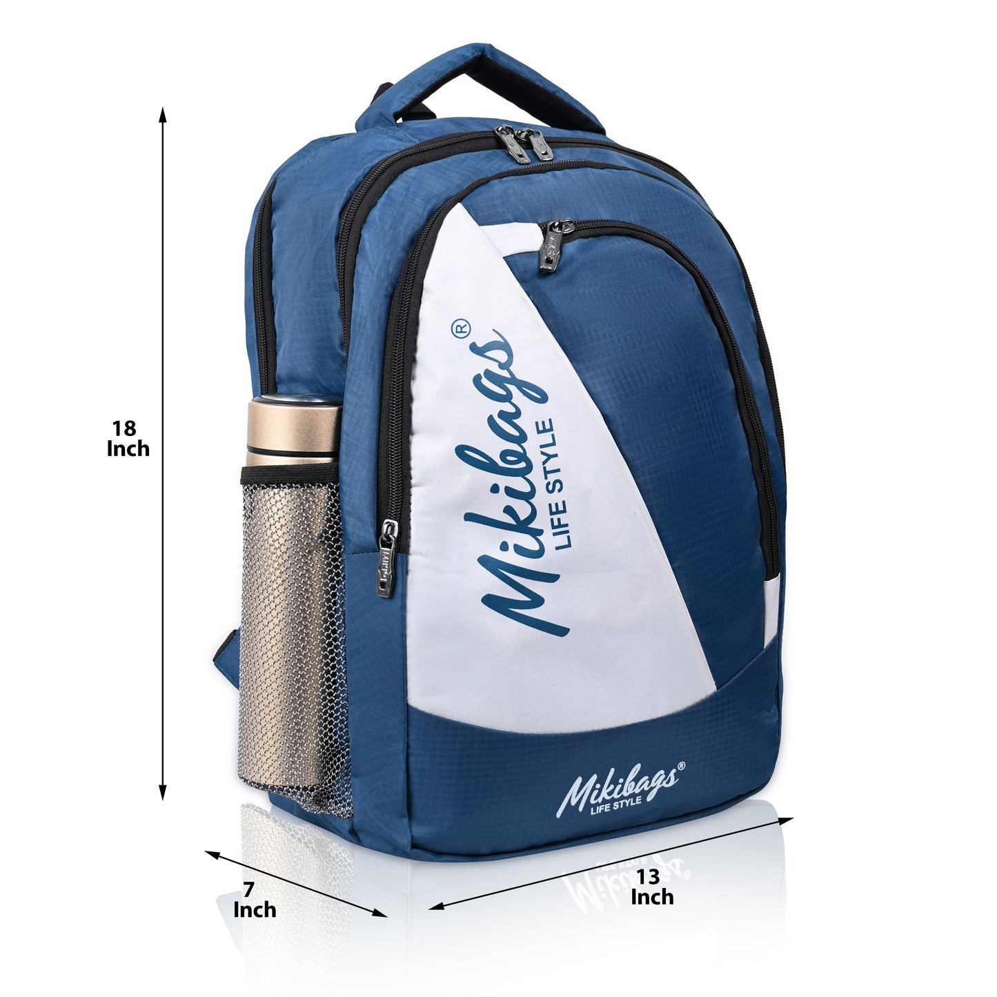 Mikibags Panel Backpack – Stylish & Spacious for Daily Use